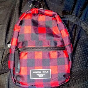 black and red kendall and kylie mini book bag